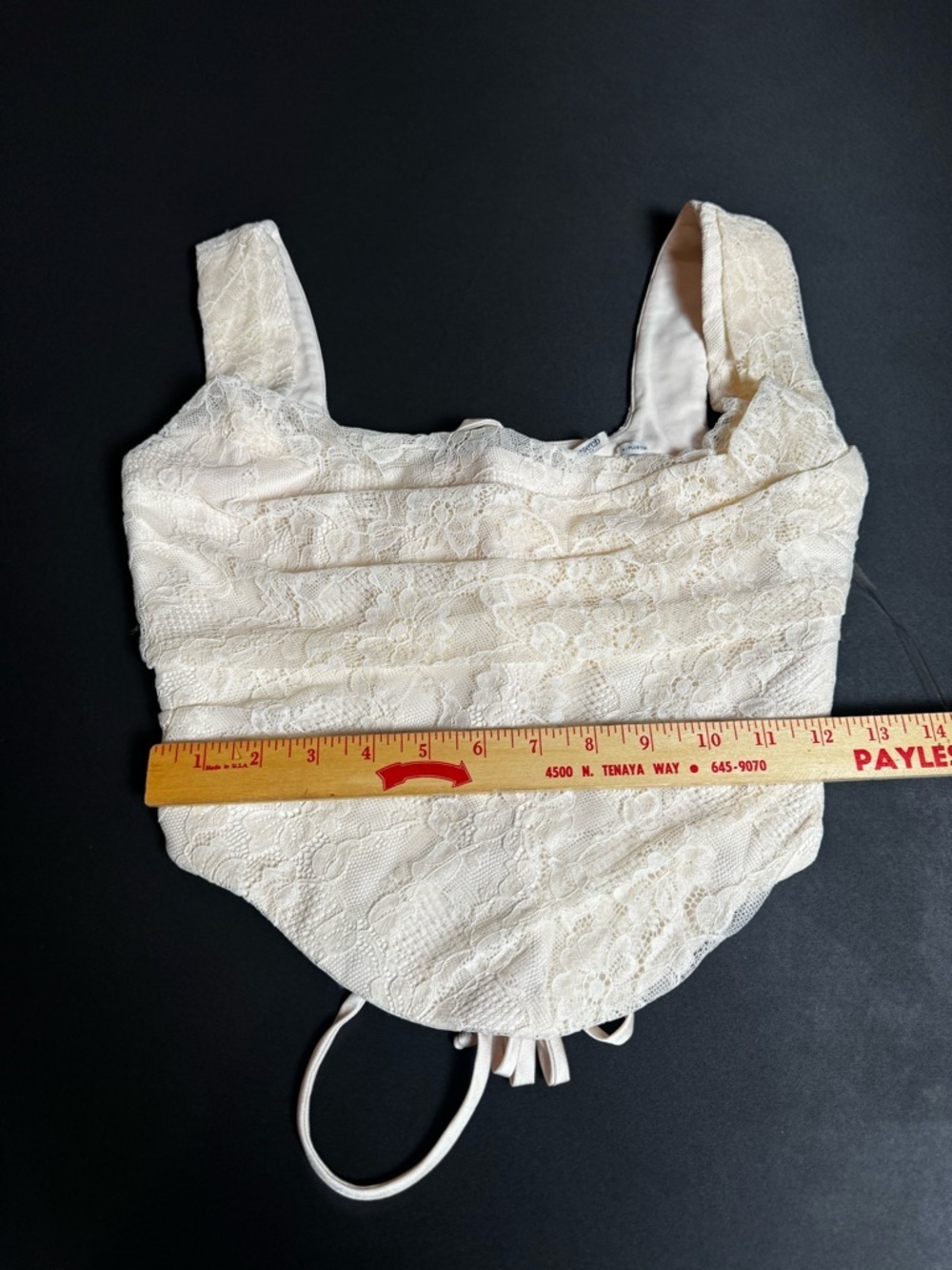 House of CB Una Vintage Cream Lace Corset S Plus Cup Coquette Luxury - Picture 8 of 9
